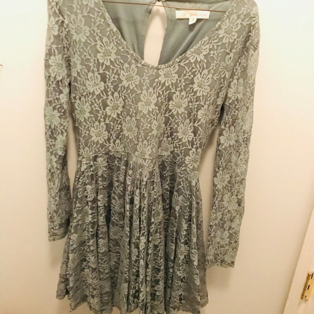 CUTE FLORAL LACE DRESS